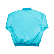 Punched Out Satin Bomber Jacket — Premium Materials