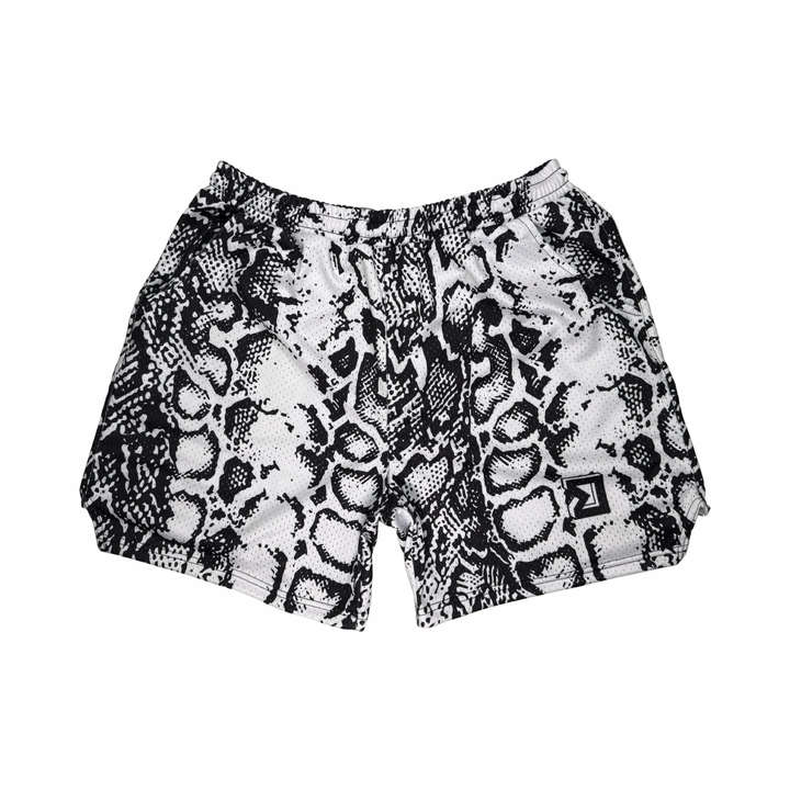 Basketball Shorts – Mesh (White Venom) Trap'n Shorts