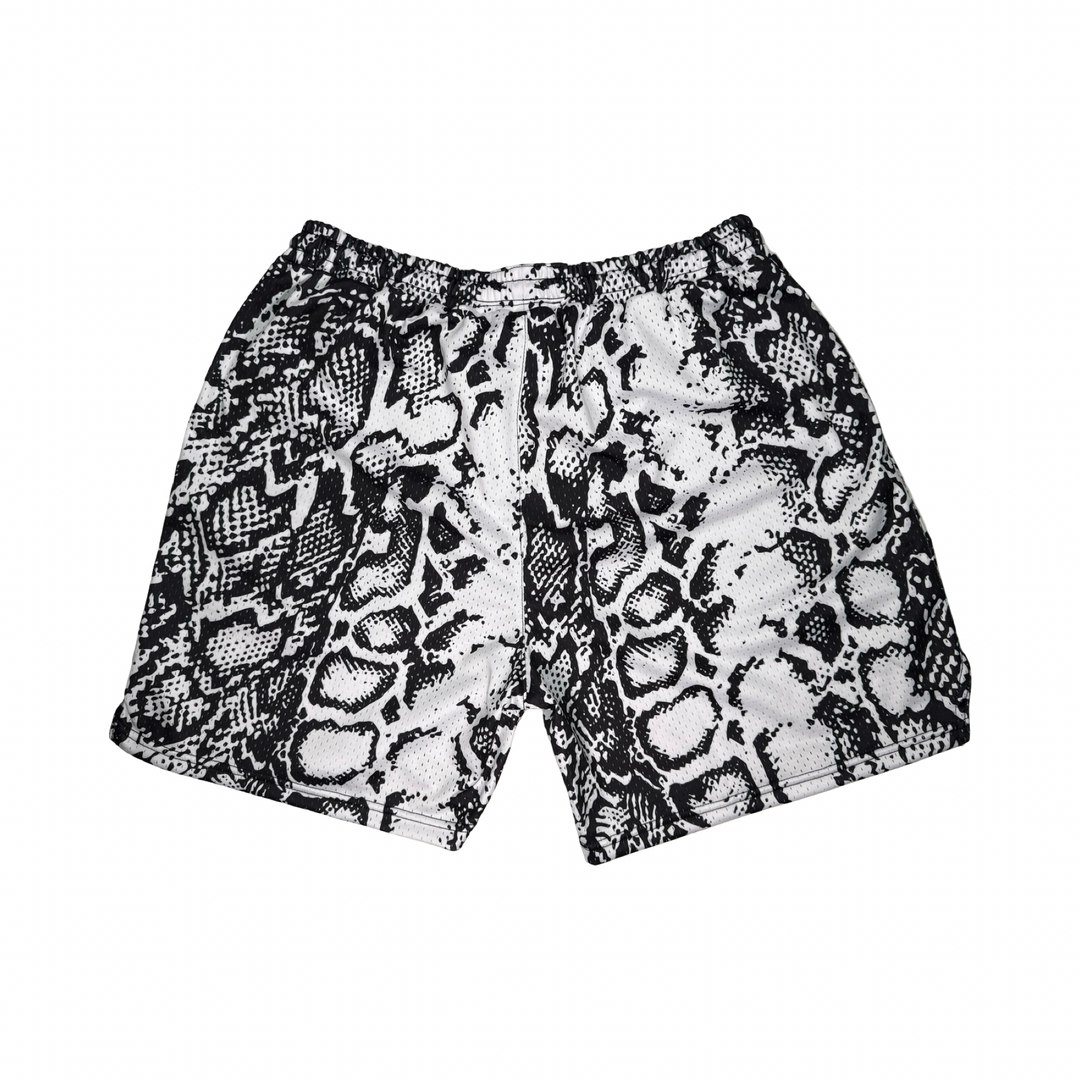 Basketball Shorts – Mesh (White Venom) Trap'n Shorts