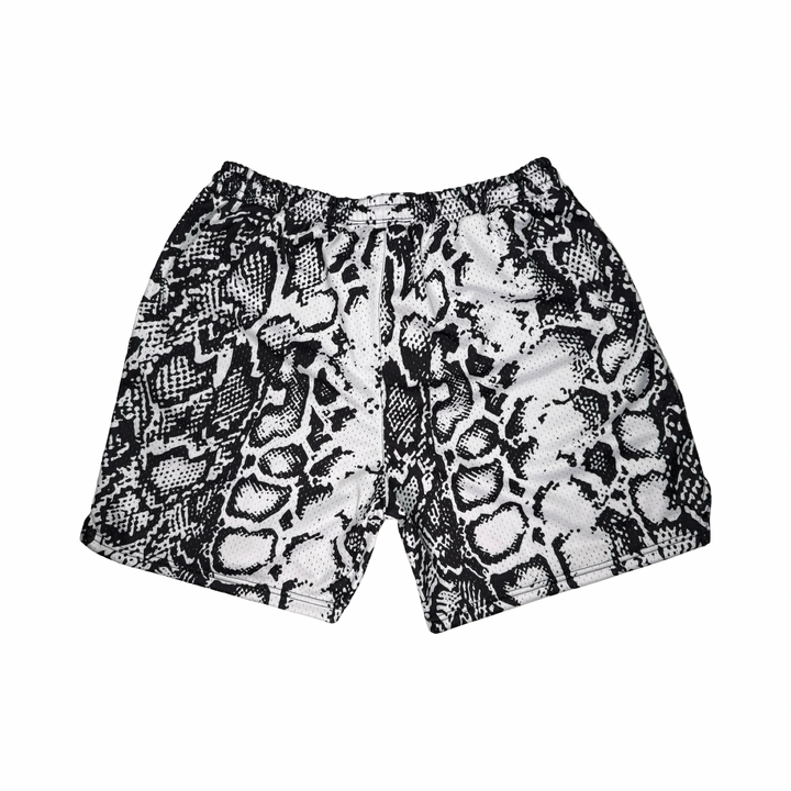 Basketball Shorts – Mesh (White Venom) Trap'n Shorts