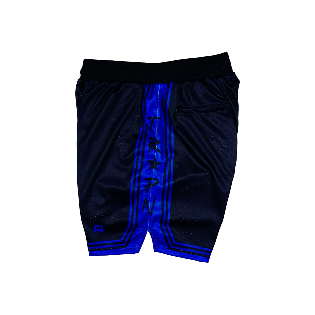 Trap Show Elite PRO Black Royal Mesh Basketball Shorts