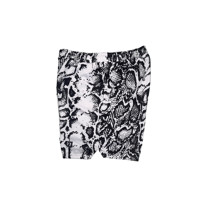 White Mamba Mesh Basketball Shorts — Premium Materials