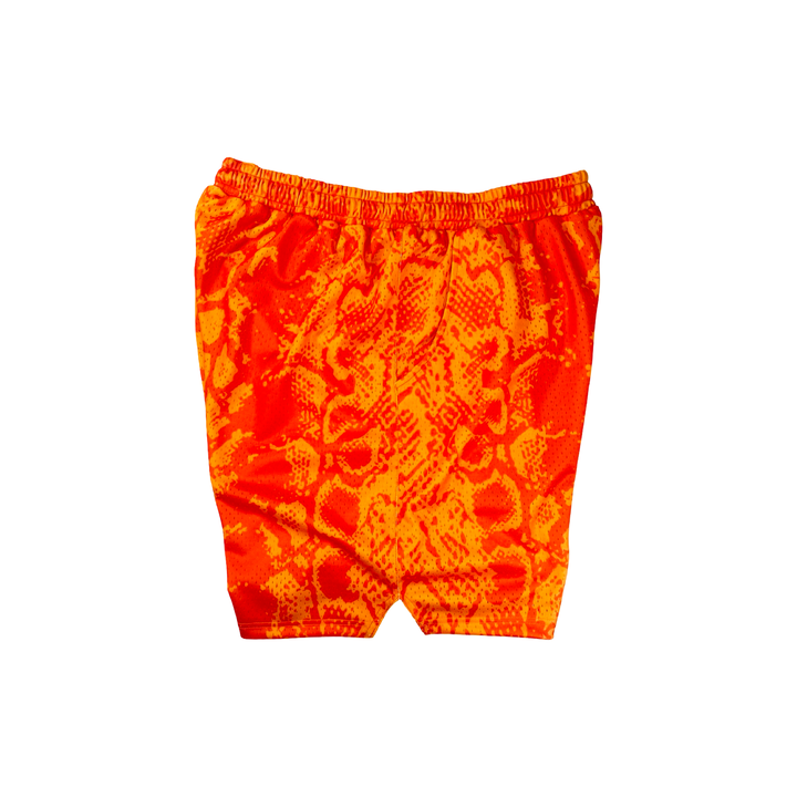 Orange Mamba Mesh Basketball Shorts — Premium Materials