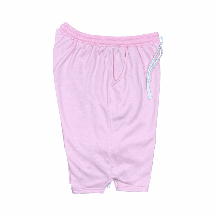 Premium Athletic Pink Jogger Shorts – Breathable Loopback Non-Fleece Trap'n Shorts