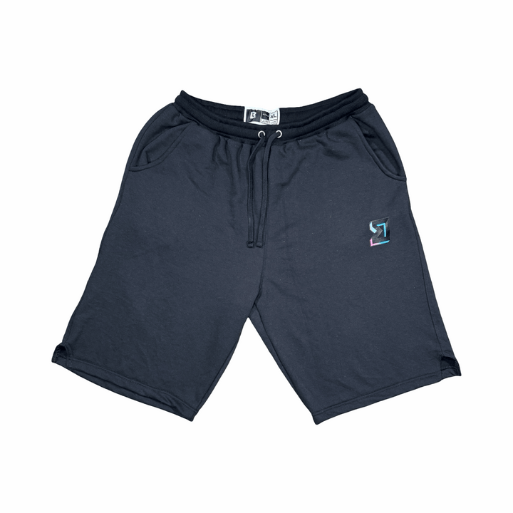 Premium Black Jogger Shorts – Breathable Loopback Non-Fleece Trap'n Shorts