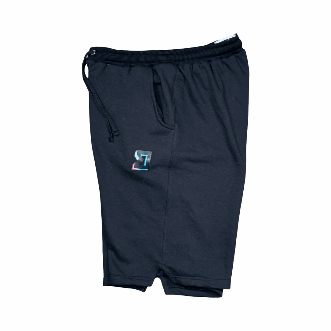 Premium Black Jogger Shorts – Breathable Loopback Non-Fleece Trap'n Shorts