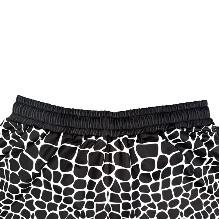 Viper Soft Quick-Dry shorts with dark reptile-scale pattern, lightweight feel, and above-knee fit. Made to Order performance shorts by Trap’N Shorts.