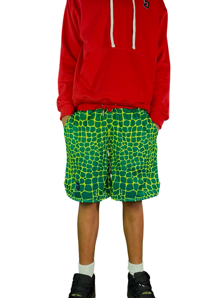 Trap Grinch Pro-Style Mesh Basketball Shorts — Dry-Fit