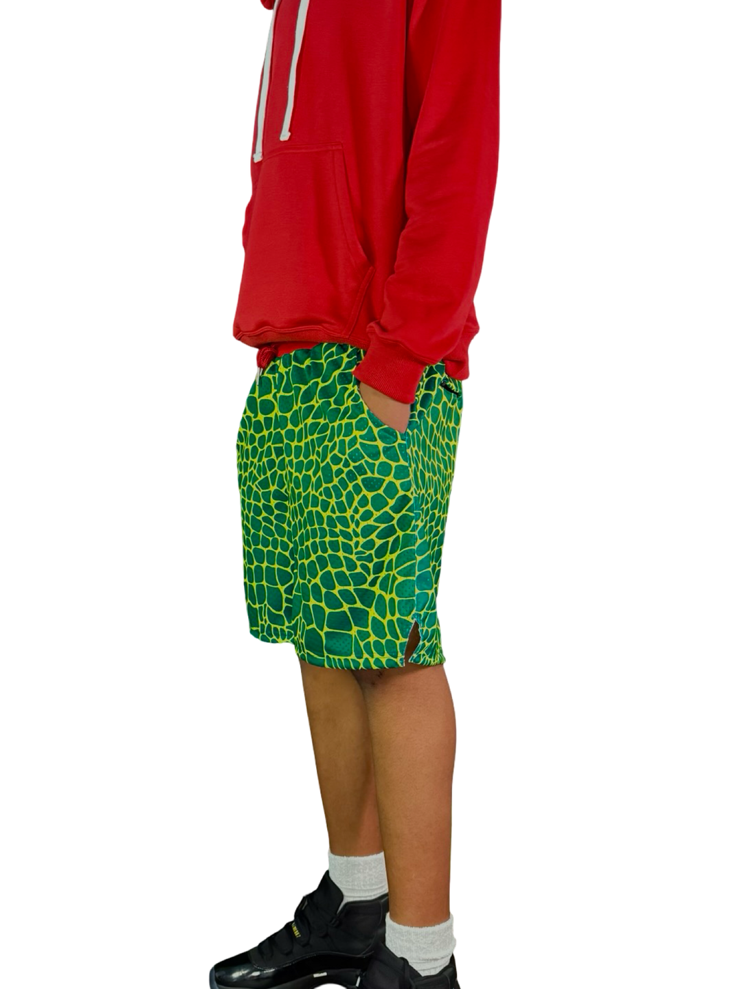 Trap Grinch Pro-Style Mesh Basketball Shorts — Dry-Fit