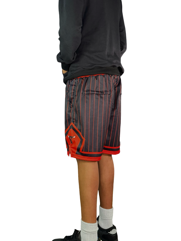 Trap Stripes Pro-Style Mesh Basketball Shorts — Premium