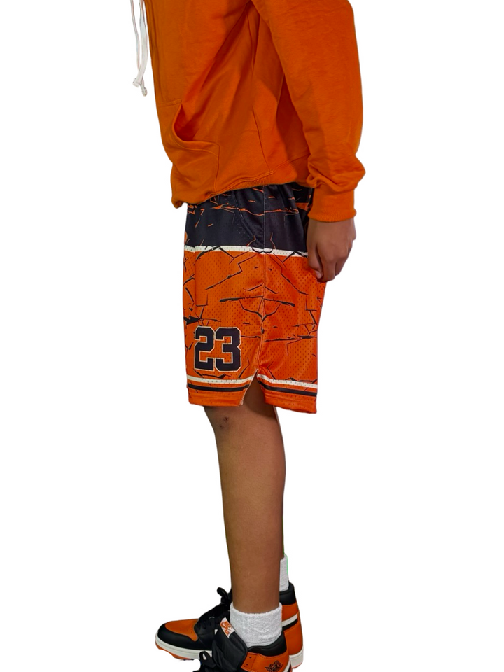 Shattered Mesh Basketball Shorts — Premium Materials