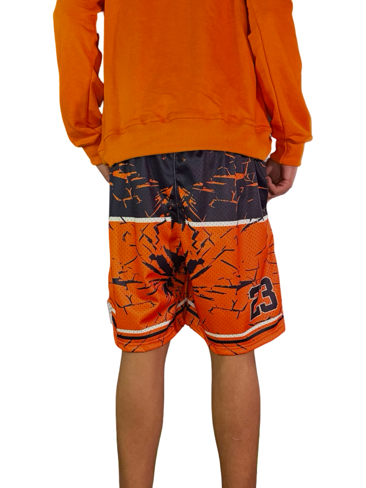 Shattered Mesh Basketball Shorts — Premium Materials