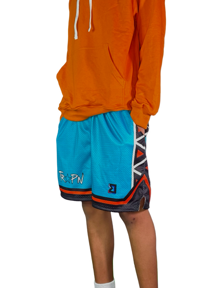 Trap Star Pro-Style Mesh Basketball Shorts — Premium