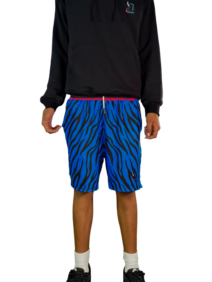 Blue Zebra Soft-QD Basketball Shorts — Dry Technology