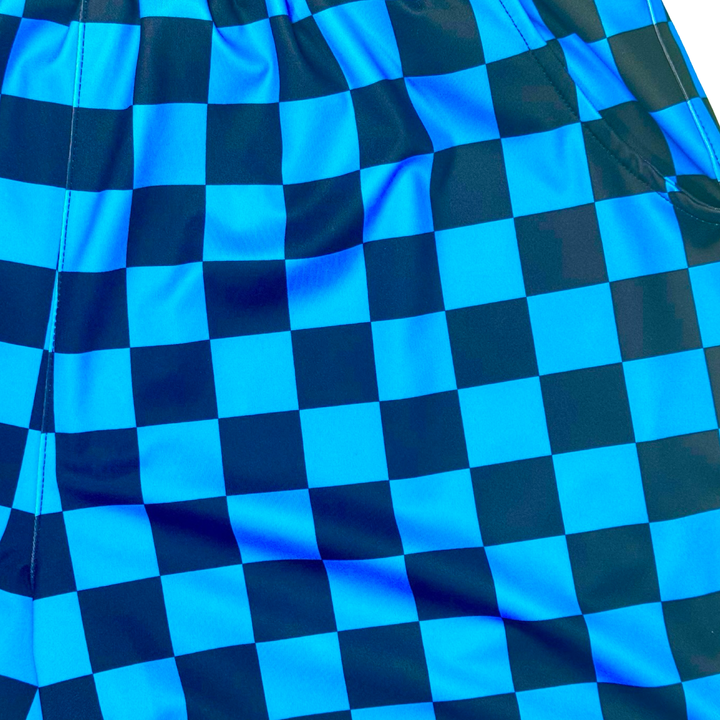 Checkmate Blue Soft-QD Basketball Shorts — Dry Fit